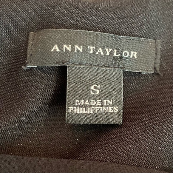 Ann Taylor Multimedia Crossback Blouse Black S - Picture 5 of 7